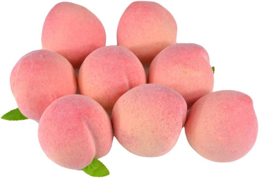 TKY Food Sample Peach Display Interior Accessories Model Display Drawing Fake Set of 8