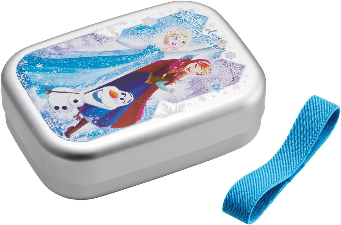 Skater Aluminum Lunch Box for Kids 370ml, Thermal Insulation Compatible, with Lunch Belt, Made in Japan, Disney Frozen 25, for Girls, ALB5NV-A