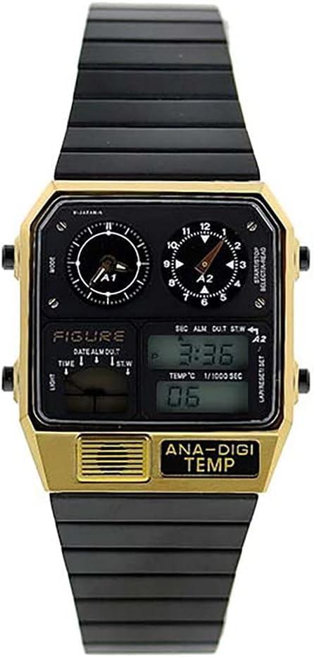 Ana-Digitem BN1-127-51 Citizen Men's Watch, Black x Gold, Shop Custom Order, Reproduced Model