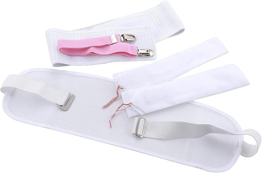 Yukata Accessories, Set of 5, Yukata, Dressing Accessories, Mesh Front, Mesh Magic Belt, Kimono Belt, 2 Waist Ties, white