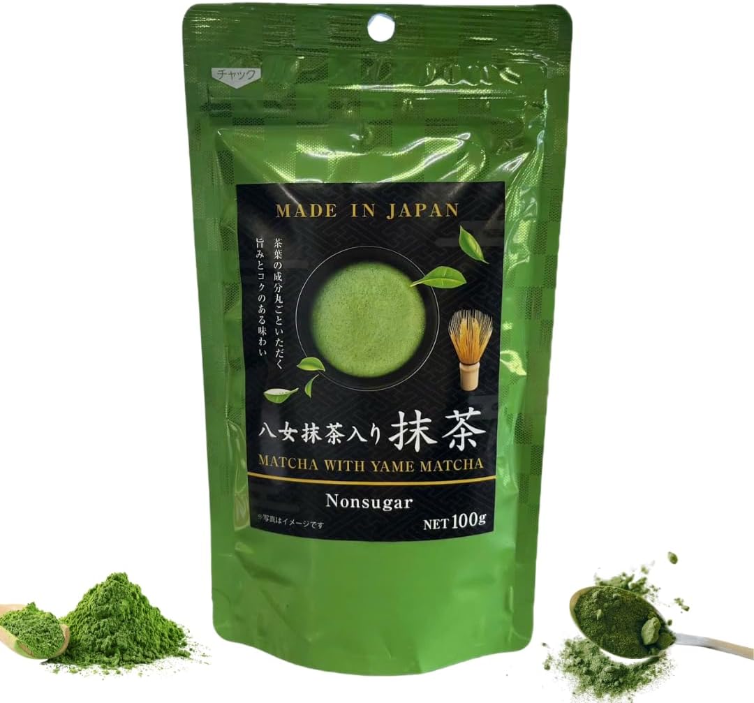 Organic Yaomi Matcha Powder 100g - Ceremony Grade Green Tea, First Harvest, Ichiban Tea, Premium Quality, Sugar-Free, Vegan, Gluten Free, Pure Japan