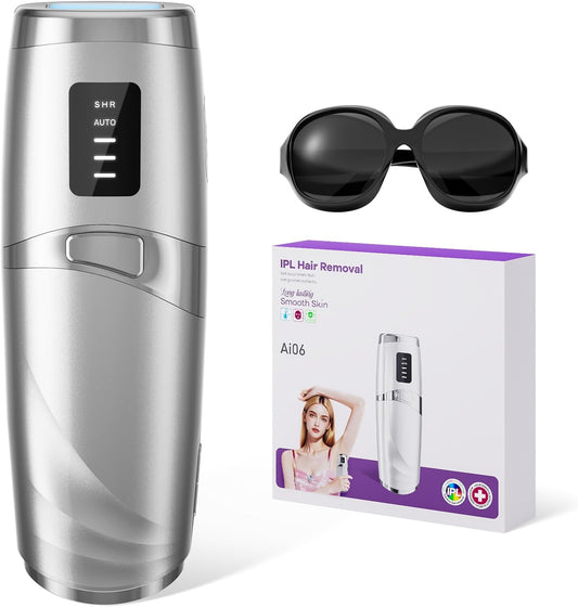 レーザー脱毛器 LIJAI IPL 脱毛器 レディース メンズ 999,999点滅 痛くない 長持ち 自宅で 8分で脱毛 脇 脚 腕 ビキニライン シルバー