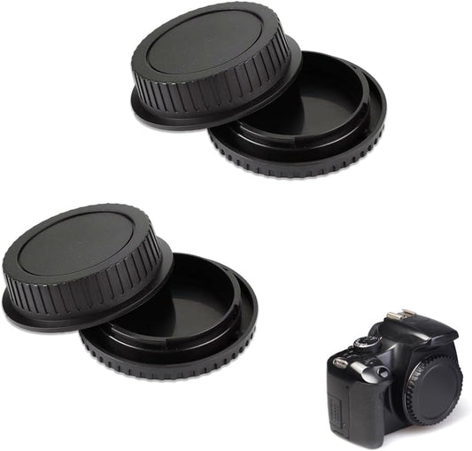 BOOHUQICH Lens Cap, Camera Lens Cover, Compatible with Canon EOS Series, Compatible with Canon, Set of 4