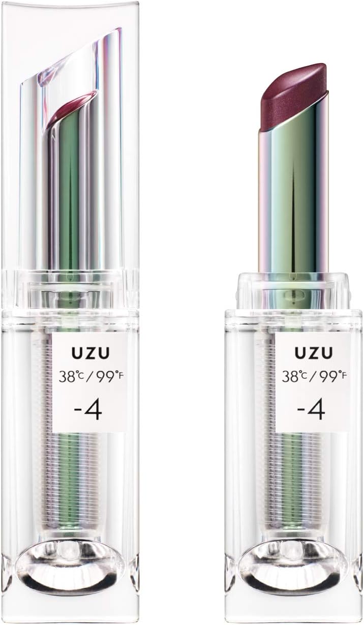 UZU BY FLOWFUSHI Lipstick, 38°C / 99°F (38°C / 99°F), Lip Care, Beauty Bacteria, Unscented, Hypoallergenic