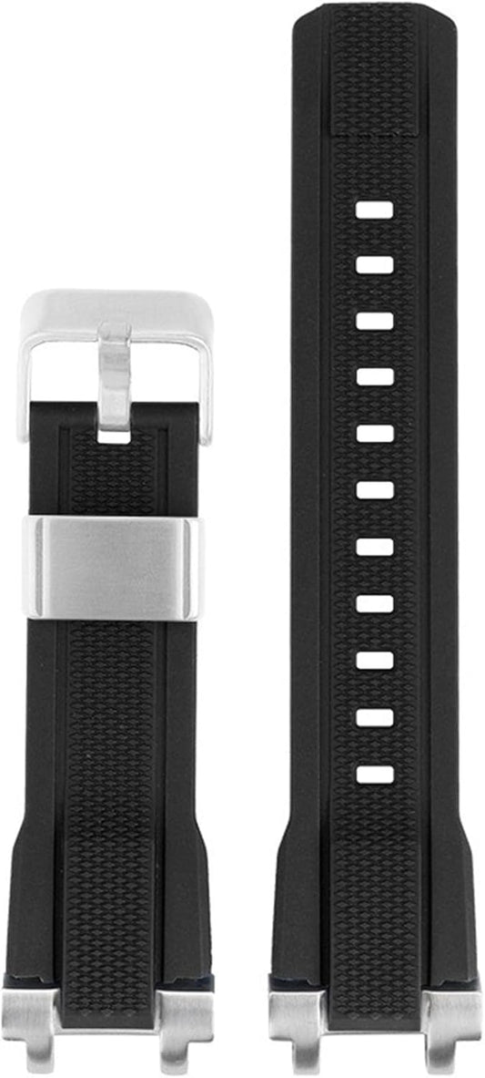 For G-SHOCK MTG-B1000/G1000 Series Exclusive Luxury Silica Gel Watch Band Belt, Dedicated Connection Opening, Steel Ring + Pin Buckle, Resin Easy Adjustment, Waterproof, Sweatproof, Flexible