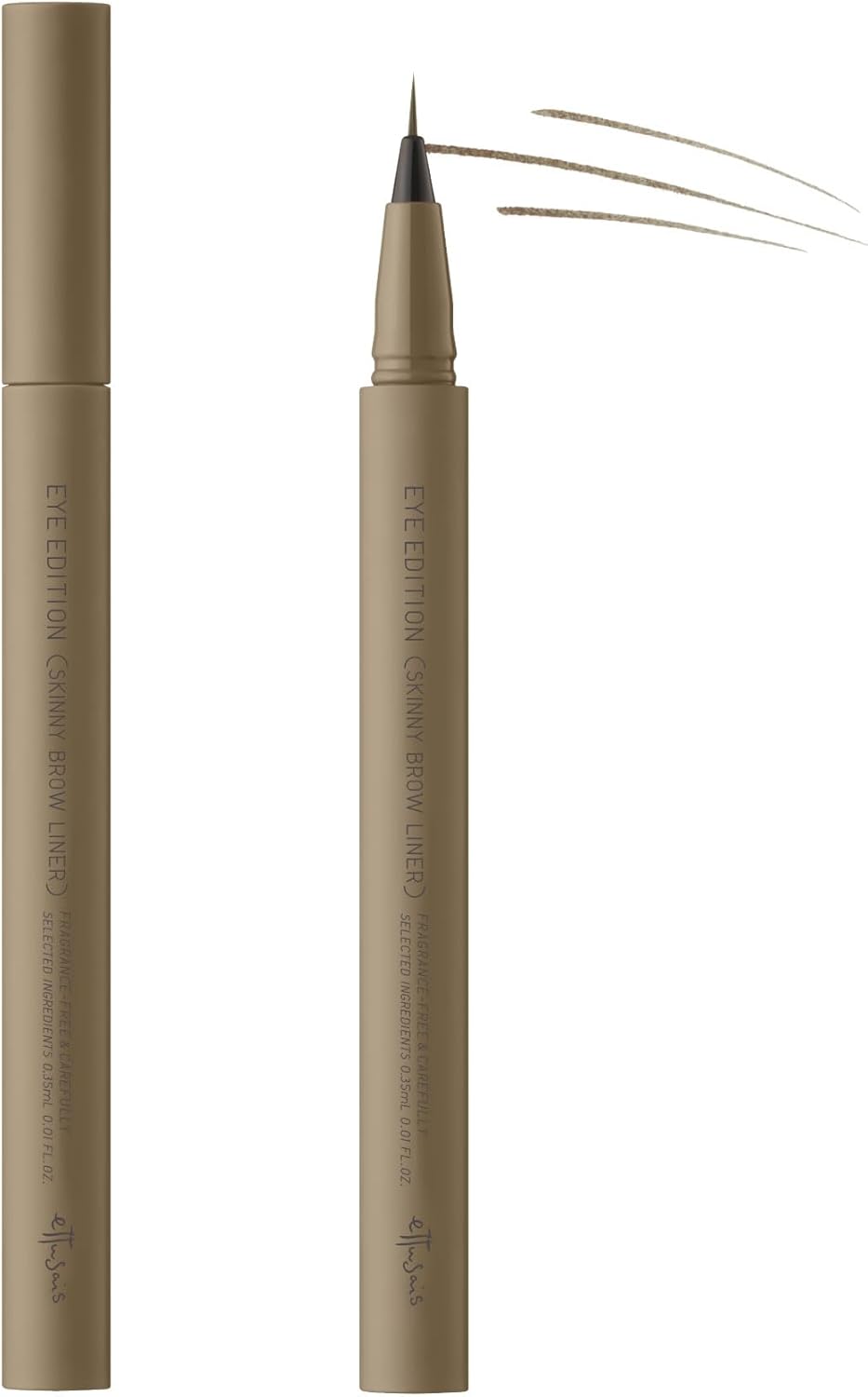 ettusais Eye Edition (Skinny Brow Liner) 03 Ash Brown Extra Fine Eyebrow Waterproof 0.35ml