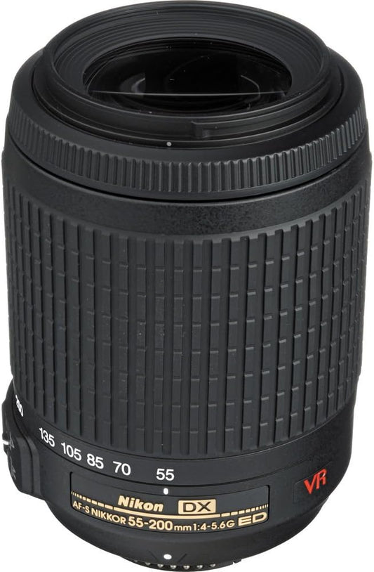 Nikon Telephoto zoom lens AF-S DX VR Zoom Nikkor 55-200mm f/4-5.6G IF-ED VR for Nikon DX-Format Only