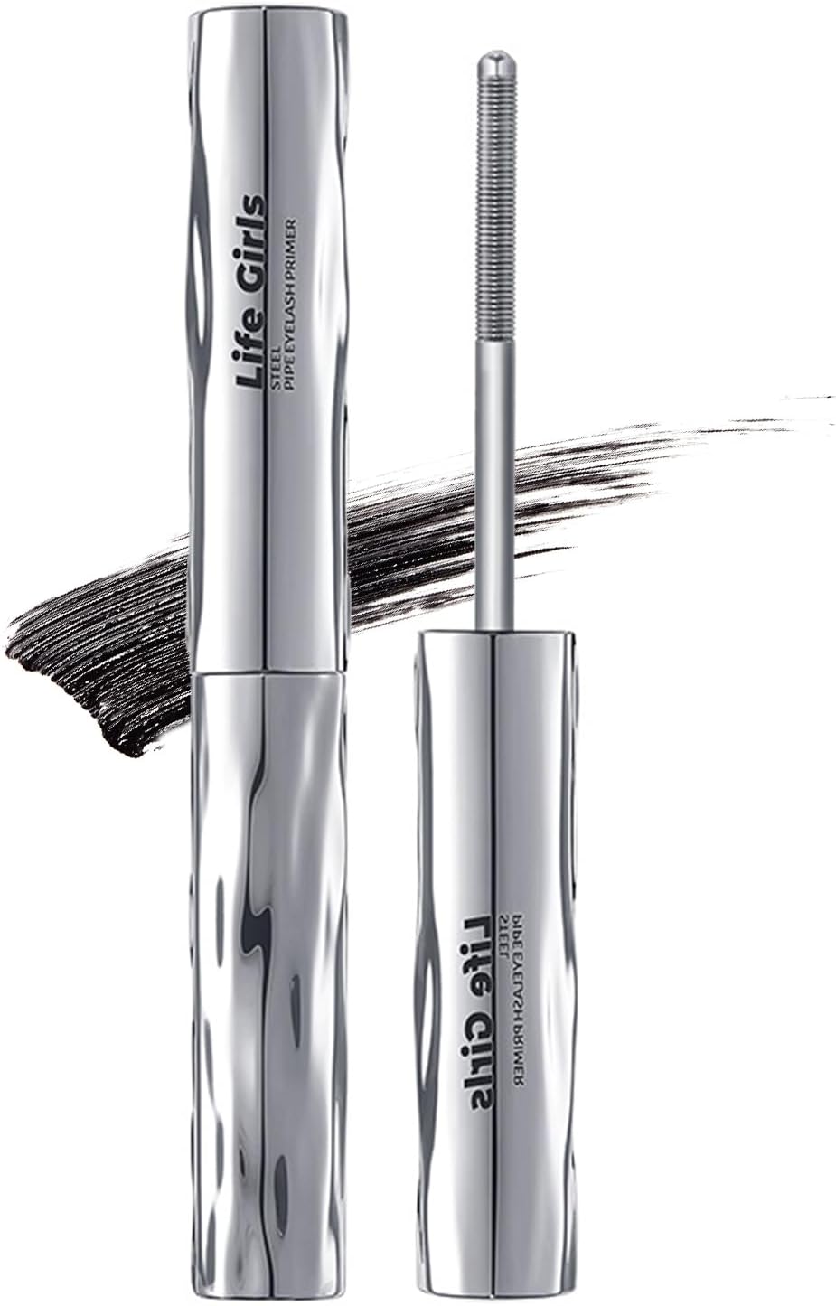 Mascara Foundation Extra Fine Spiral Brush, Curl Keeping Unbreakable Mascara, Washes Off in Hot Water, Curl Keep, Black