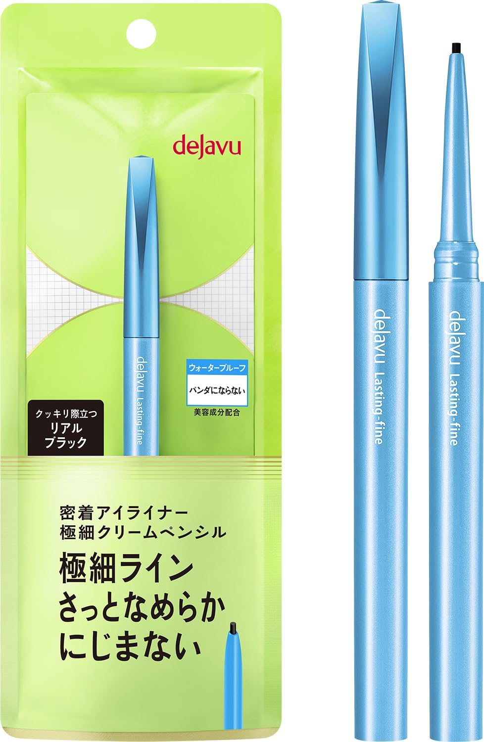 dejavu Rustin Fine Contact Eyeliner Ultra Fine Cream Pencil 1 Real Black Pencil Eyeliner Fine Point