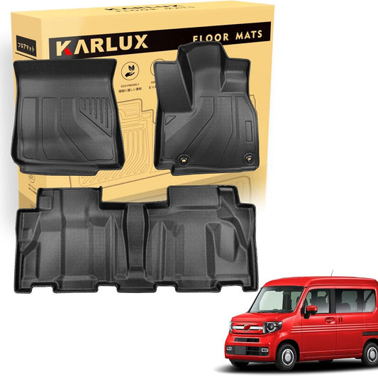 Custom designed floor mats for KARLUX Honda N-VAN JJ1 JJ1 JJ2 3D car mats are waterproof, non-slip and stain resistant made of TPE material, NVAN nvan JJ1/2 July-2018 - Optimized for current (1-2nd