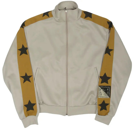 KAPITAL 'STUNTMAN & WOMAN' BEIGE TRACK JACKET SWEATPANT SET