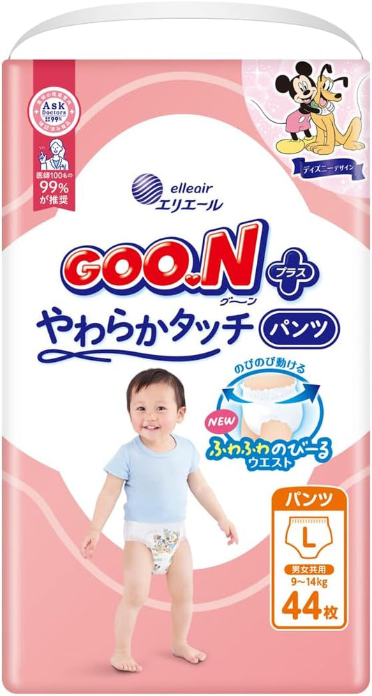 【Panties L Size】GOO.N Plus Soft Touch Diapers (9~14kg) 44 Pieces 【Exclusive】