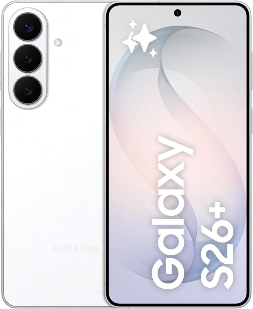 Samsung Galaxy S26+, 256GB, White, Galaxy AI Compatible, SIM Free Smartphone, Mobile Phone, FeliCA Compatible, Genuine Samsung, 6.7 inches, Lightweight Approx. 6.7 oz (190 g), IP68 Waterproof and Dustproof, QHD+, Battery 4,900 mAh, SM-S947QZWASJP