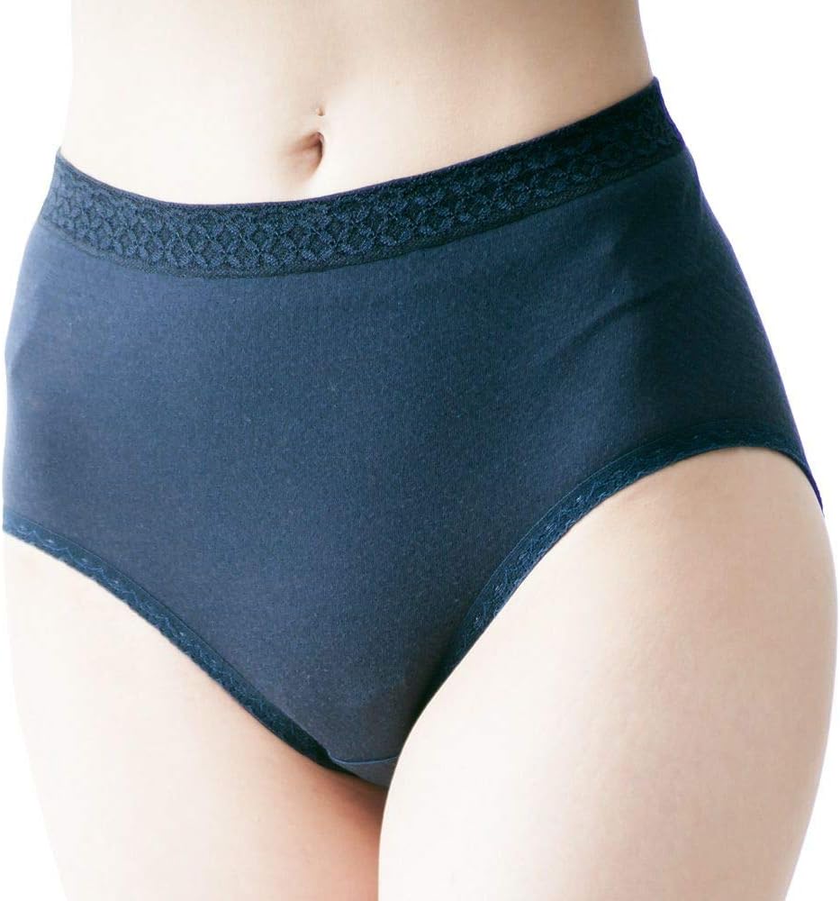Body Hints, 100% Cotton, Gauze, Deep Panties, Made in Japan, Sensitive Skin, Recommended by the Japan Atopic Association