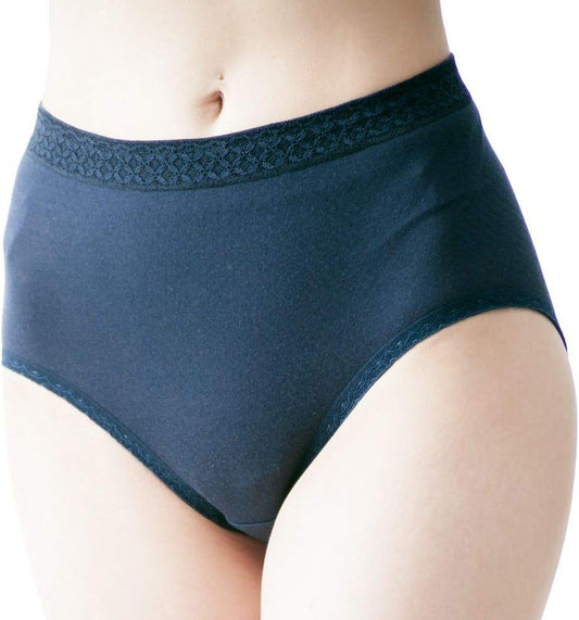 Body Hints, 100% Cotton, Gauze, Deep Panties, Made in Japan, Sensitive Skin, Recommended by the Japan Atopic Association