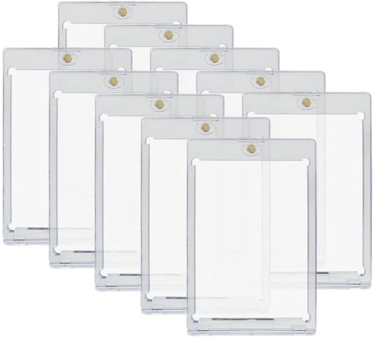 Set of 10 Magnetic Loaders, Card Loaders, Trading Cards, 35pt Loaders, Trading Card Cases, Pokémon Cards, Pokemon Card Case, YuGiOh Protection, Moisture-Proof, Storage, Collection, Storage, Trading