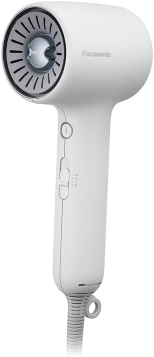 Panasonic Dryer Ionity W Mineral & Negative Ion Compact Lightweight Quick Dry Modern White EH-NE8N-W