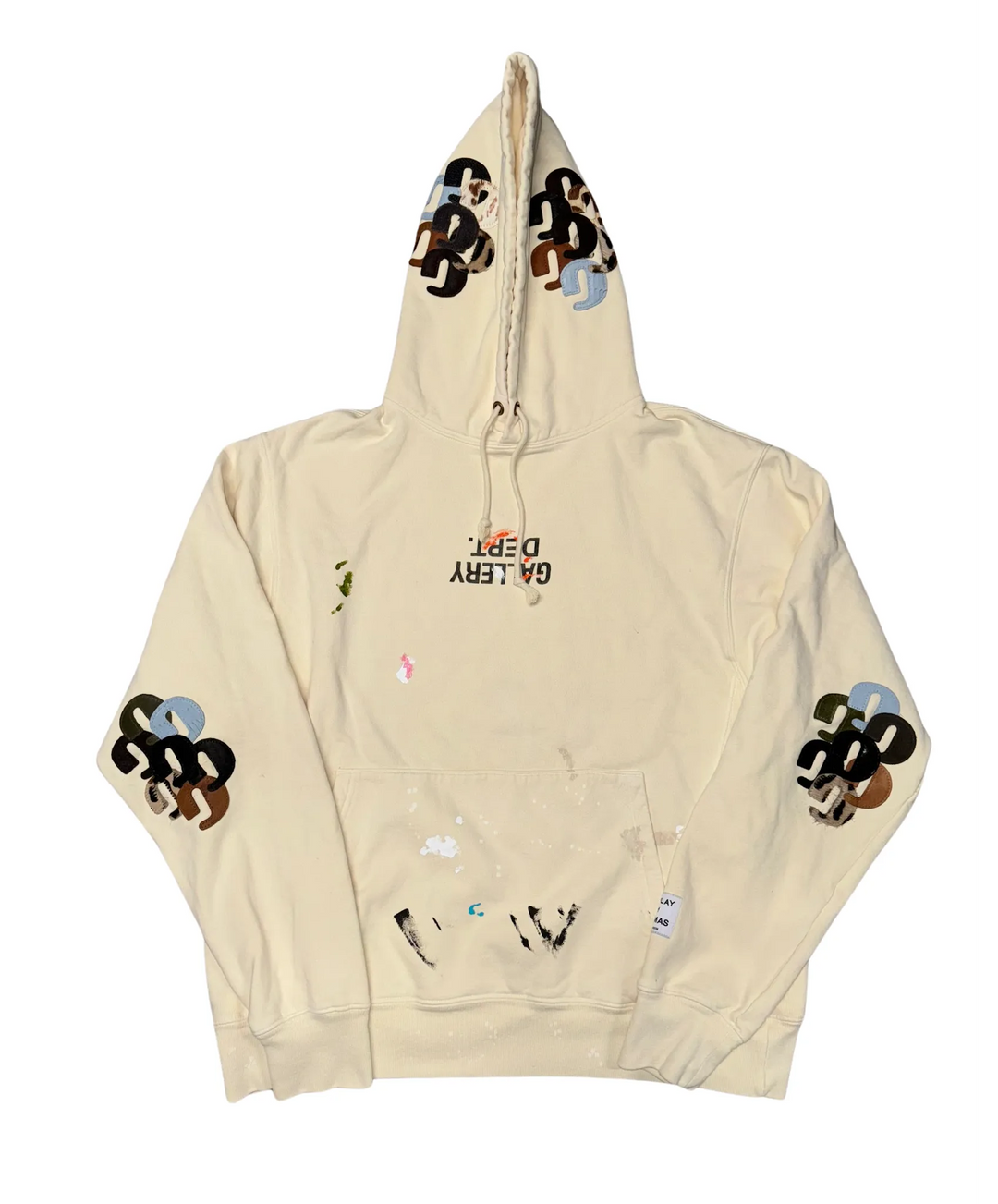 GALLERY DEPT 'G PATCH' CREAM PAINTERS HOODIE