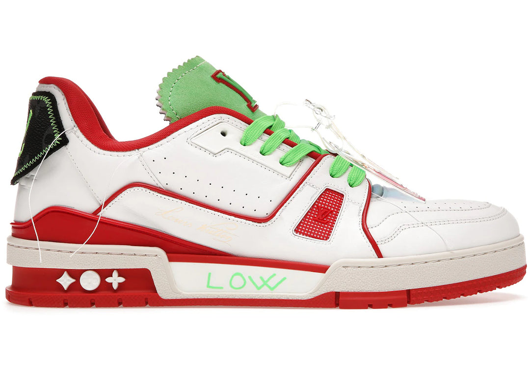 LOUIS VUITTON TRAINER NEON RED NEW YORK EXCLUSIVE VIRGIL