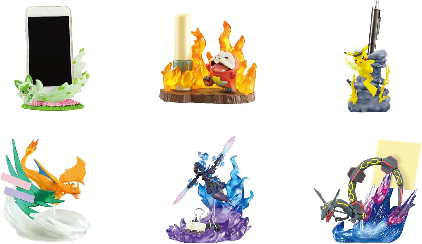 Reement Pokemon DesQ BATTLE on DESK Ver. Anime Pokemon 1 Box, Approx. 4.7 x 5.7 x 8.5 inches (120 x 145 x 215 mm), ATBC-PVC, ABS