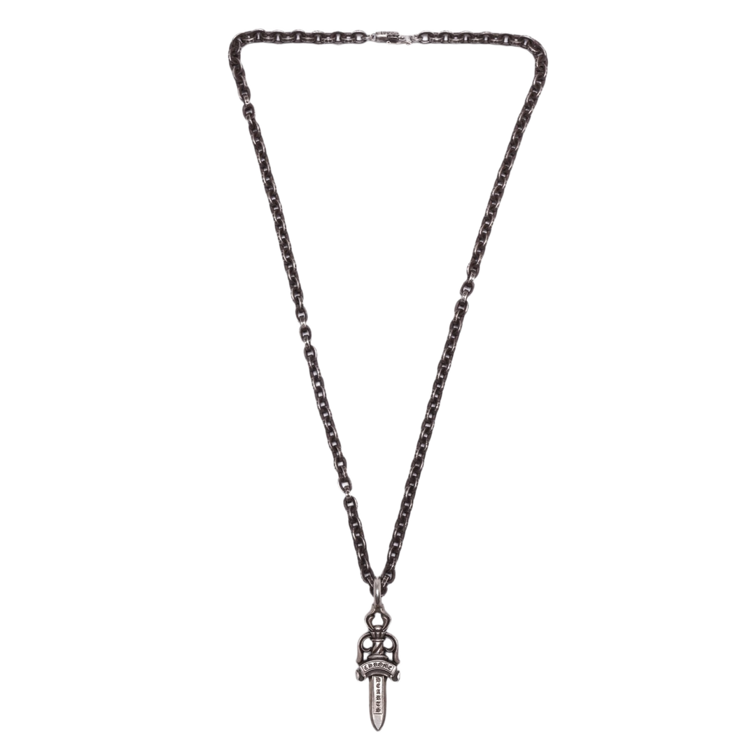 CHROME HEARTS 'PAPER CHAIN DAGGER PENDANT' NECKLACE