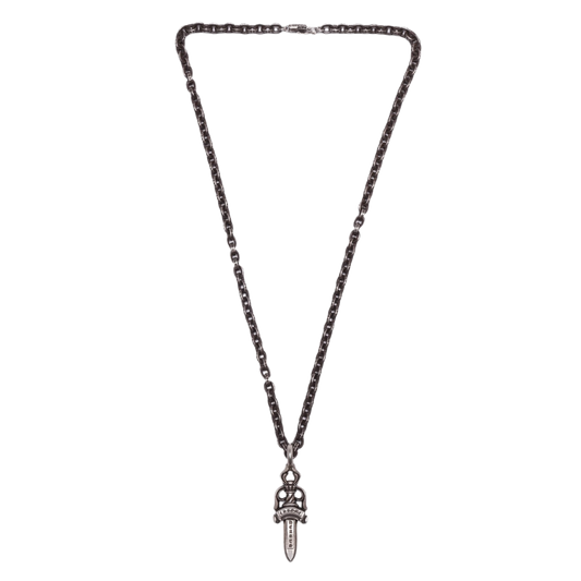 CHROME HEARTS 'PAPER CHAIN DAGGER PENDANT' NECKLACE