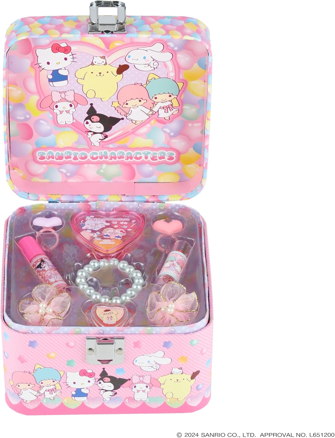 Race 240707 Sanrio Characters Sweet Makeup Box, 6 Years and Up, Cosmetic Accessories