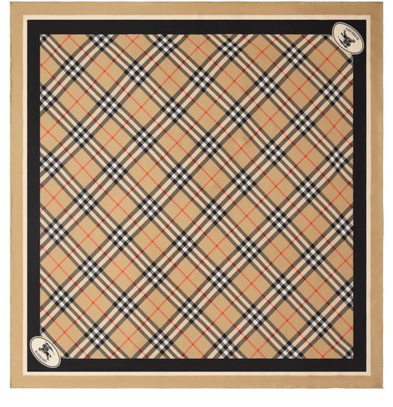BURBERRY Square chequered silk scarf - Image 1