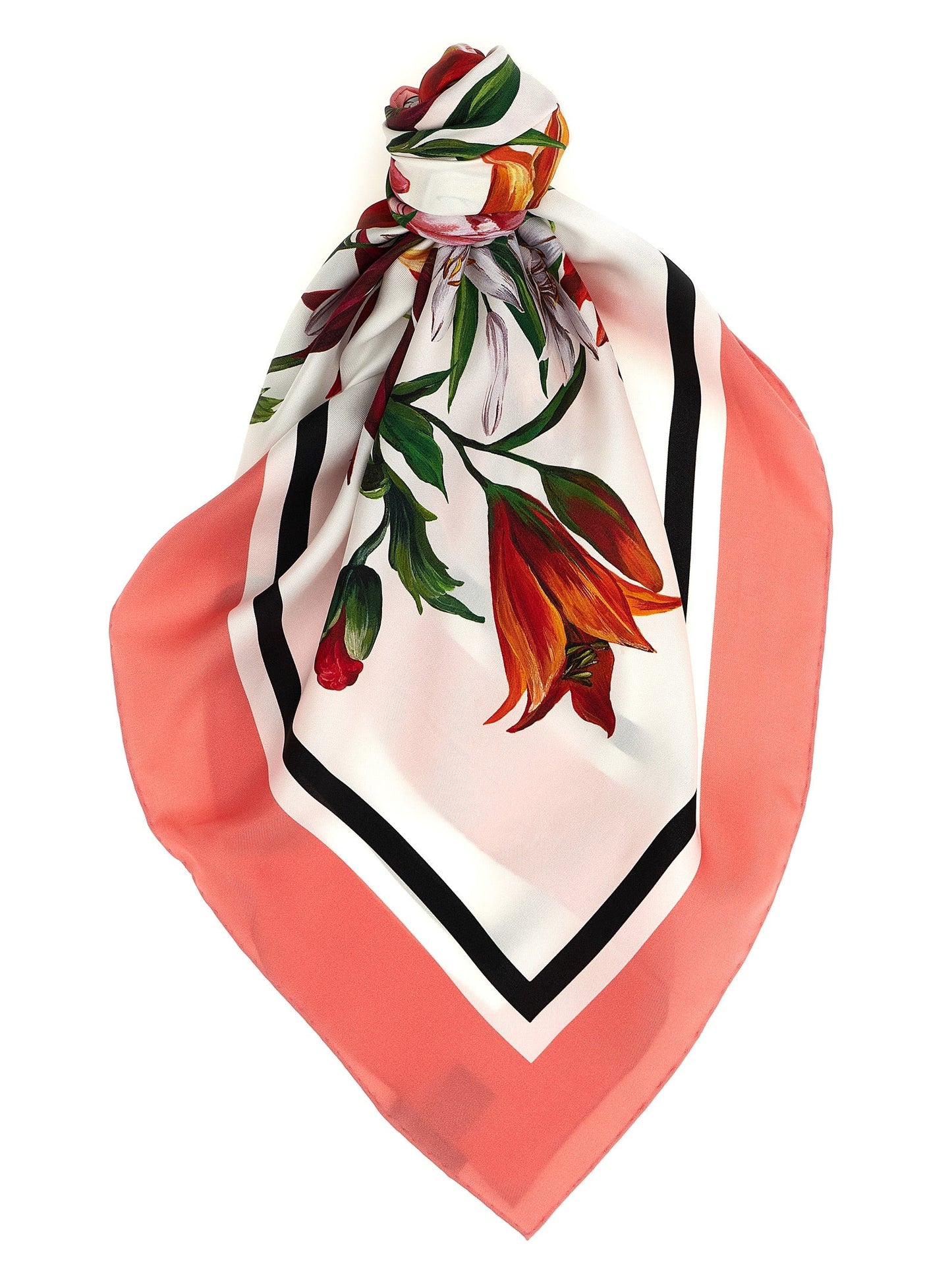 Dolce  Gabbana ドルチェ＆ガッバーナ花柄のプリントスカーフ - Image 1