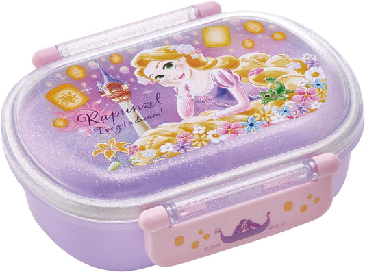 Skater QAF2BAAG-A Children's Bento Box, 12.2 fl oz (360 ml), Fluffy Lid, Made in Japan, 1 Tier, Dishwasher Safe, Microwave Safe, Disney Rapunzel on the Tower 25