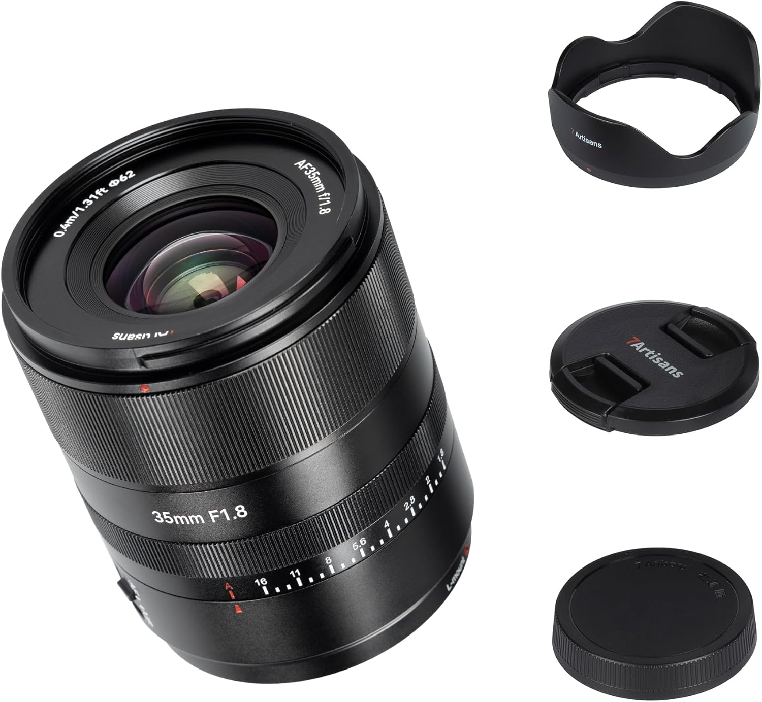 7artisans Autofocus 35mm F1.8 Full Frame Lens, F1.8 Large Aperture, Auto/Manual Compatible, Compatible with Leica/Panasonic S1, DC-S1, S5, DC-S5, LUMIX S9 Series and Sigma L-Series Mirrorless Cameras