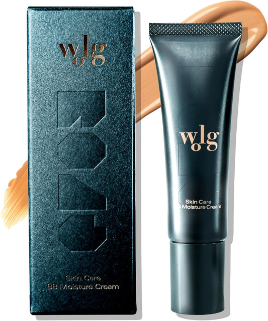 Wolg Men's Sunscreen BB Cream, For Beginners, Blue Beard, For Hiding Pores, Oily Skin, Dry Skin, Sensitive Skin, Barrel, Natural Finish, For Cleansing, For 20s and 30s