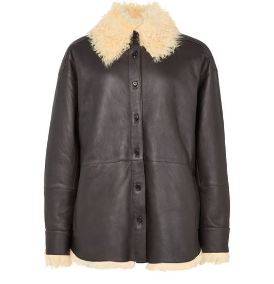 ACNE Shearling shirt jacket - Image 1