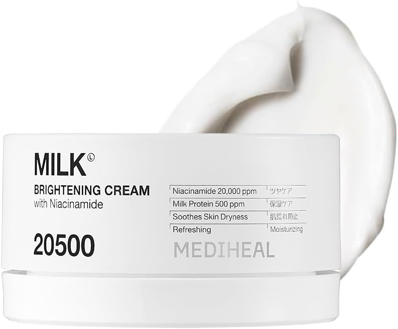 MEDIHEAL: Milk Brightening Cream 2.3 fl oz (60 ml), Milk Brightening Cream 2.4 fl oz (60 ml)