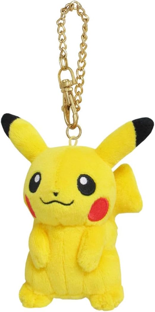 Saneboeki PM04 Pokemon All Star Collection Pikachu Mascot, W3.5 x D2.6 x H4.3 inches (W9 x D6.5 x H11 cm), Plush Mascot, Pokemon