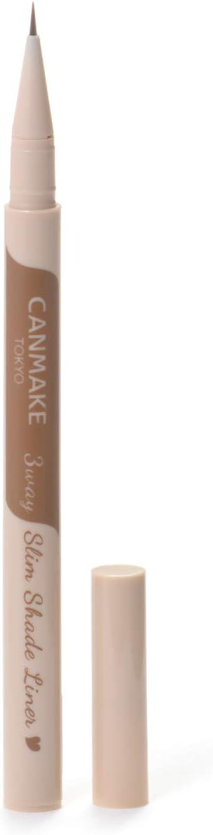 Canmake 3-way Slim Shade Liner 02 Eyeliner Ash Brown 0.72ml (x1)