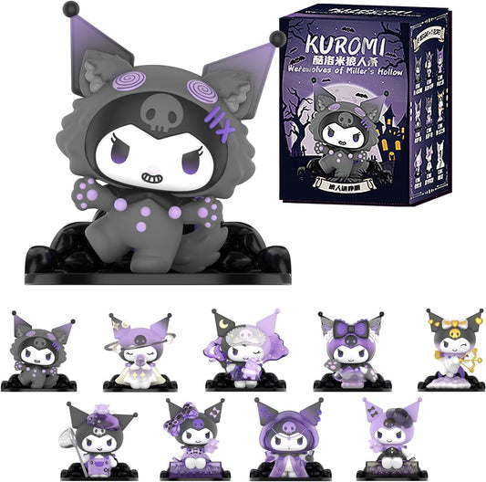 TOP TOY Sanrio Kromi Werewolf Game Series [1 Piece] Plush Toy Blind Box Figure Soft Vinyl PVC Premium Toy Birthday Present for Kuromi Character Collectors