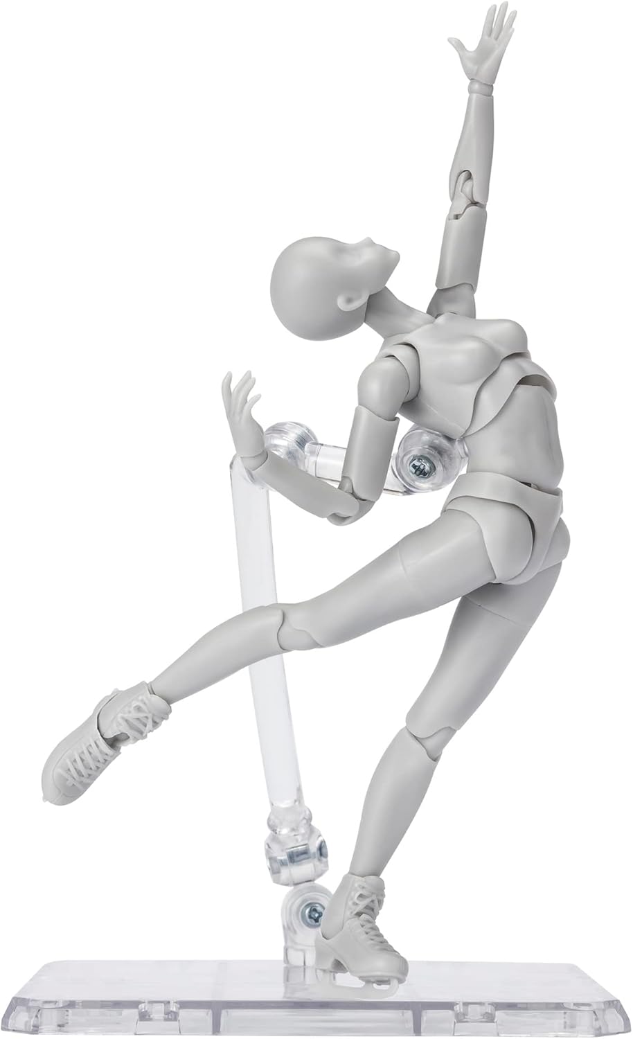 TAMASHII NATIONS S.H. Figuarts Body-chan -Sport-Edition DX Set (Gray Color Ver.) Approx. 5.3 inches (135 mm), PVC & ABS, Pre-painted Action Figure