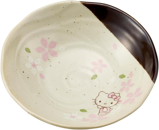 Skater CHMD2-A Mino Pot, Medium Bowl, Hello Kitty Sakura Sanrio, 6.4 x 1.8 inches (16.3 x 4.5 cm)
