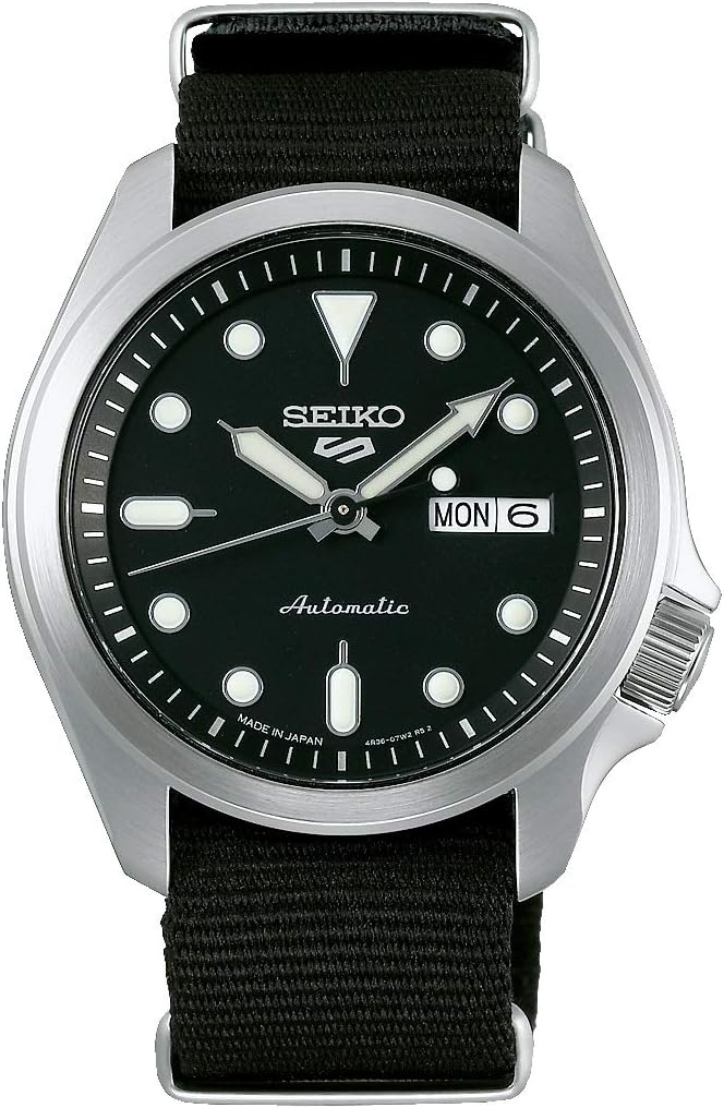 Seiko 5 Sports SKX Sports Style Automatic Mechanical Wristwatch, Men's, Made in Japan, SRPE67, Black