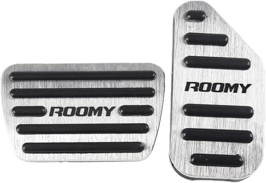Compatible Toyota Rumi M900A/M910A Aluminum Pedal Cover, Brake Pedal, No Tools Required, Dedicated Logo, Easy Installation, Interior Custom Accessories, Scratch-Resistant, Stain Resistant,