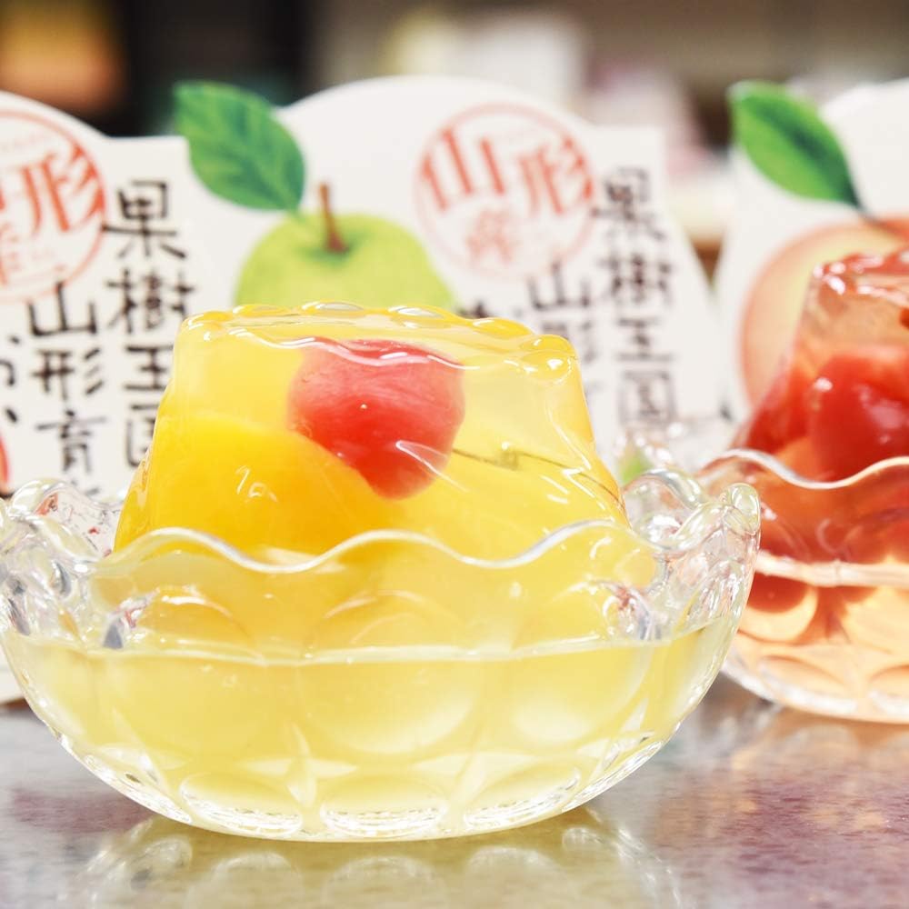 Yamagata-grown Delicious Fruit Jelly Set of 3, Cherry, White Peach, Mixed Jelly (varies depending on the season)
