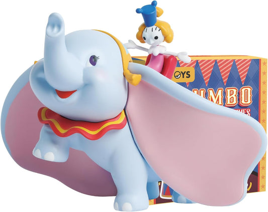 52TOYS DUMBO Happy Times Series Dumbo Figure Blind Box Tredding Figure Collectible Figure Painted Toy Toy Perfect Gift for Anime Fans Kids Collectors Birthday Christmas (1 Piece)