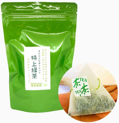 Special Green Tea String Tea Bag with Thread, 3 g 28 Pieces, Green Ise Tea, Winter, Autumn, Delicious Tea Teapot, Japanese Tea, Sencha, Mie Prefecture, Organic, 1st Tea Cultivation, Green Tea Bag, For