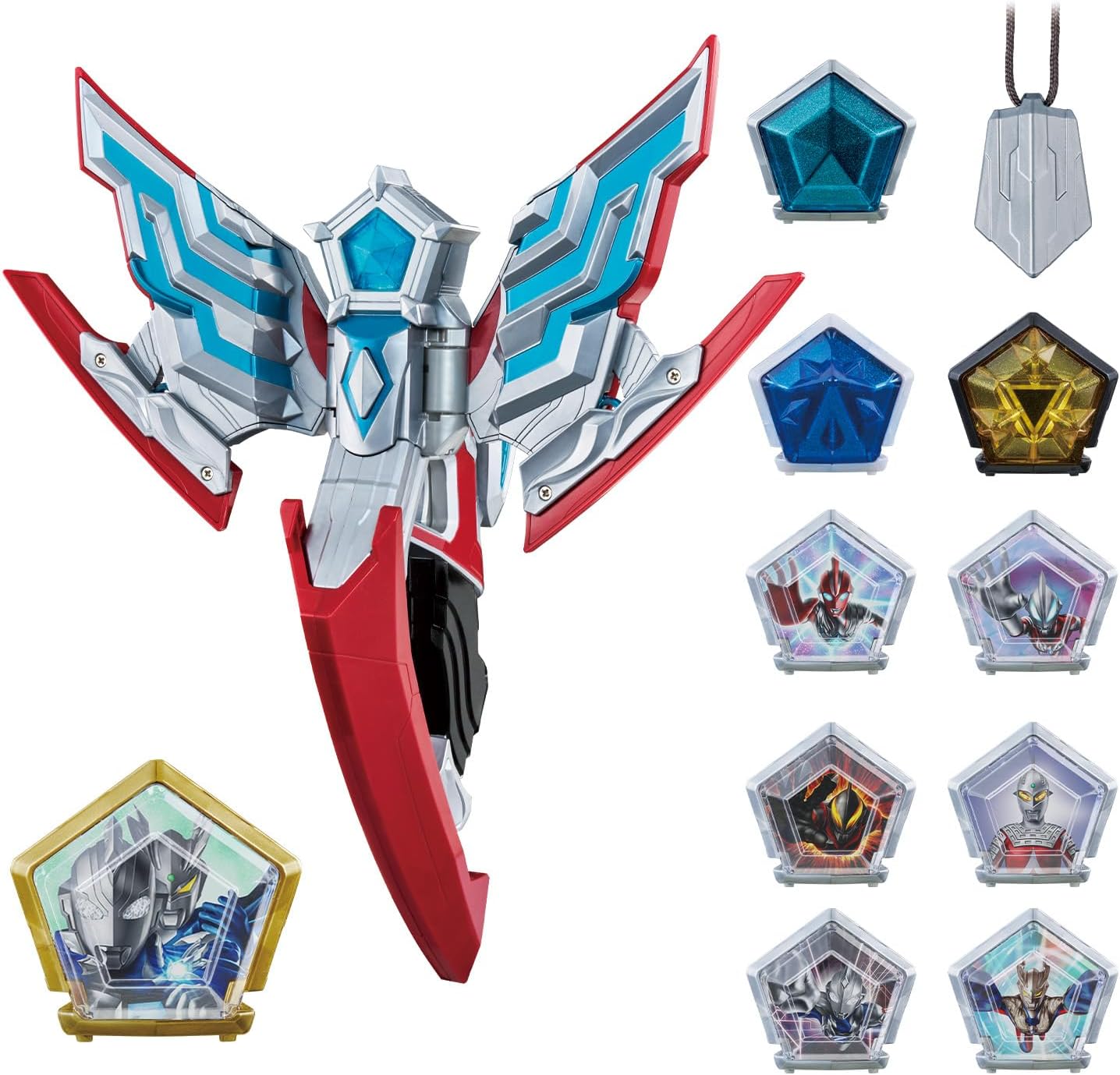 Bandai Ultraman Omega Transformation Item DX Omega Slugger Ultimate Cosplay Set Suitable for Ages 3 and Up
