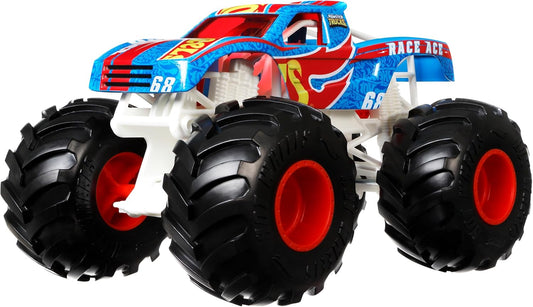 Hot Wheels Big Size Monster Truck Race Ace Mini Car 1:24 Toy Vehicle, Ages 3 and Up GTJ37