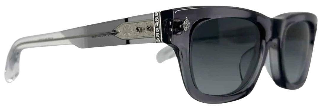 CHROME HEARTS 'DICK FITZENER' BLACK TRANSPARENT SUNGLASSES