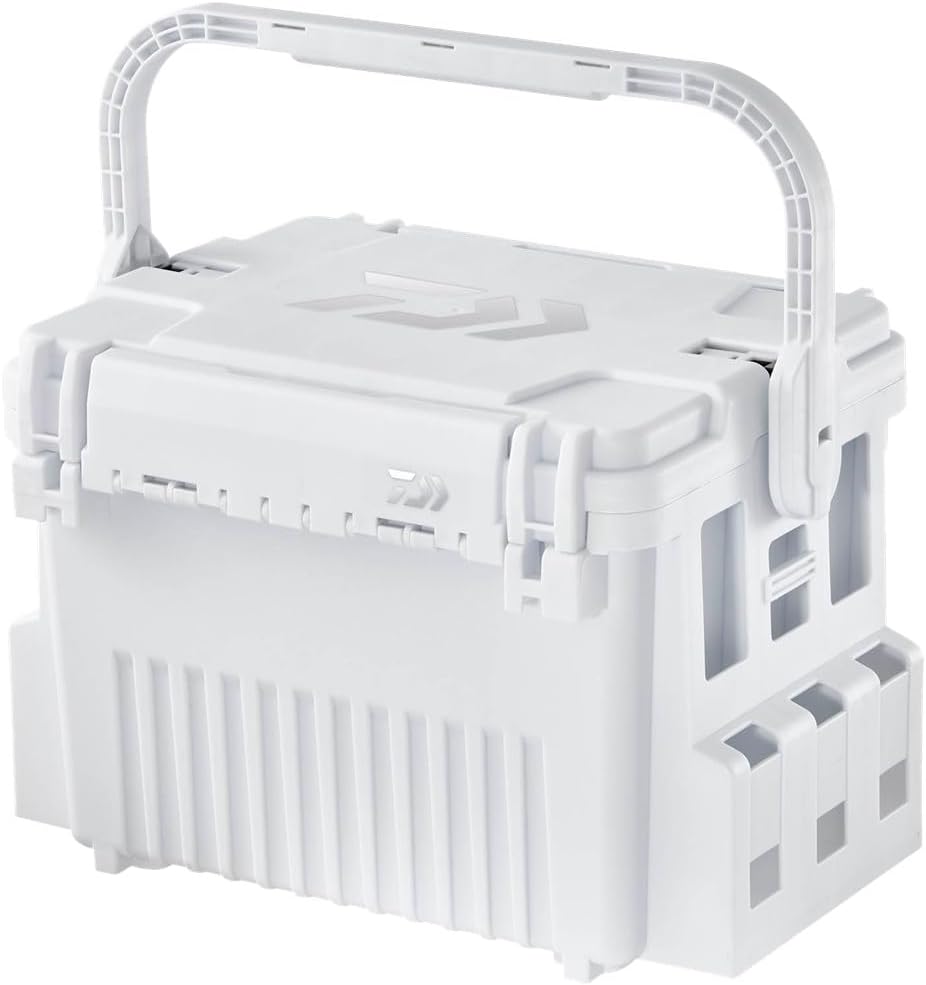 DAIWA Tackle Box with Handle Lock TB 3000HS/4000HS/4500HS/5000HS/7000HS, Shine White, Various