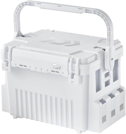 DAIWA Tackle Box with Handle Lock TB 3000HS/4000HS/4500HS/5000HS/7000HS, Shine White, Various