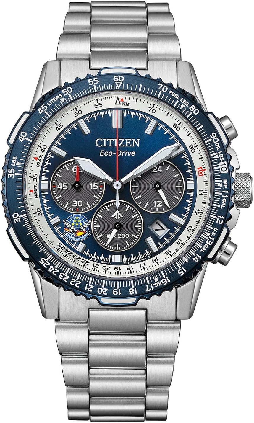 CITIZEN Men's Promaster Japan Air Self-Defense Force Blue Impulse Image Limited Model Watch, blue